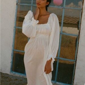 DOEN Sheer Catrinette Nightgown small NWOT